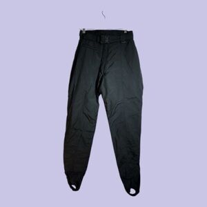 Sportina Ski or Snowboarding Insulated Stirrup Pants Black Size 10